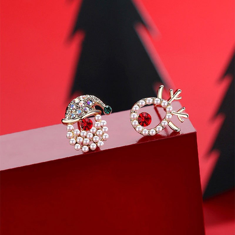 Wholesale Christmas Collection Asymmetrical Earrings